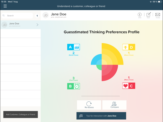 HBDI® iPad screenshot 5 - Business app