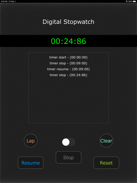 Screenshot #4 pour Stopwatch - Digital