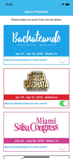 Dance Festivals