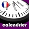 Calendrier pour 2015, 2016, 2017, 2018 et 2019 avec jours fériés et fêtes religieuses ou civiles en France