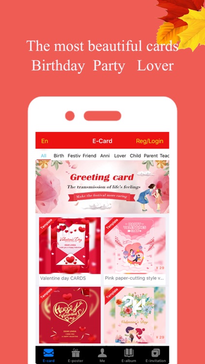 Greeting card-poster creator