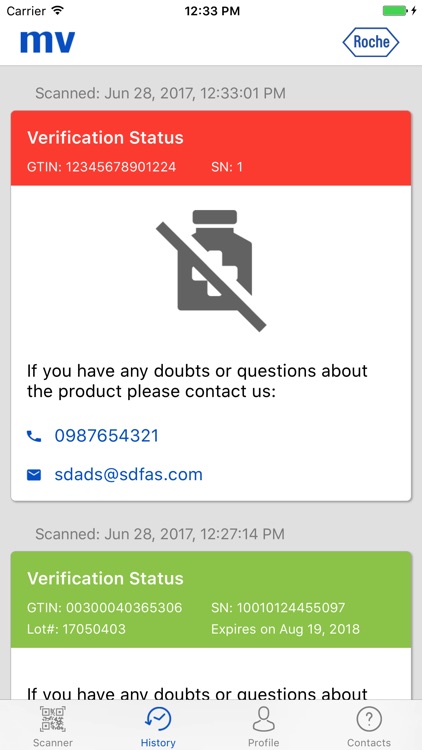 Mobile Verification Roche