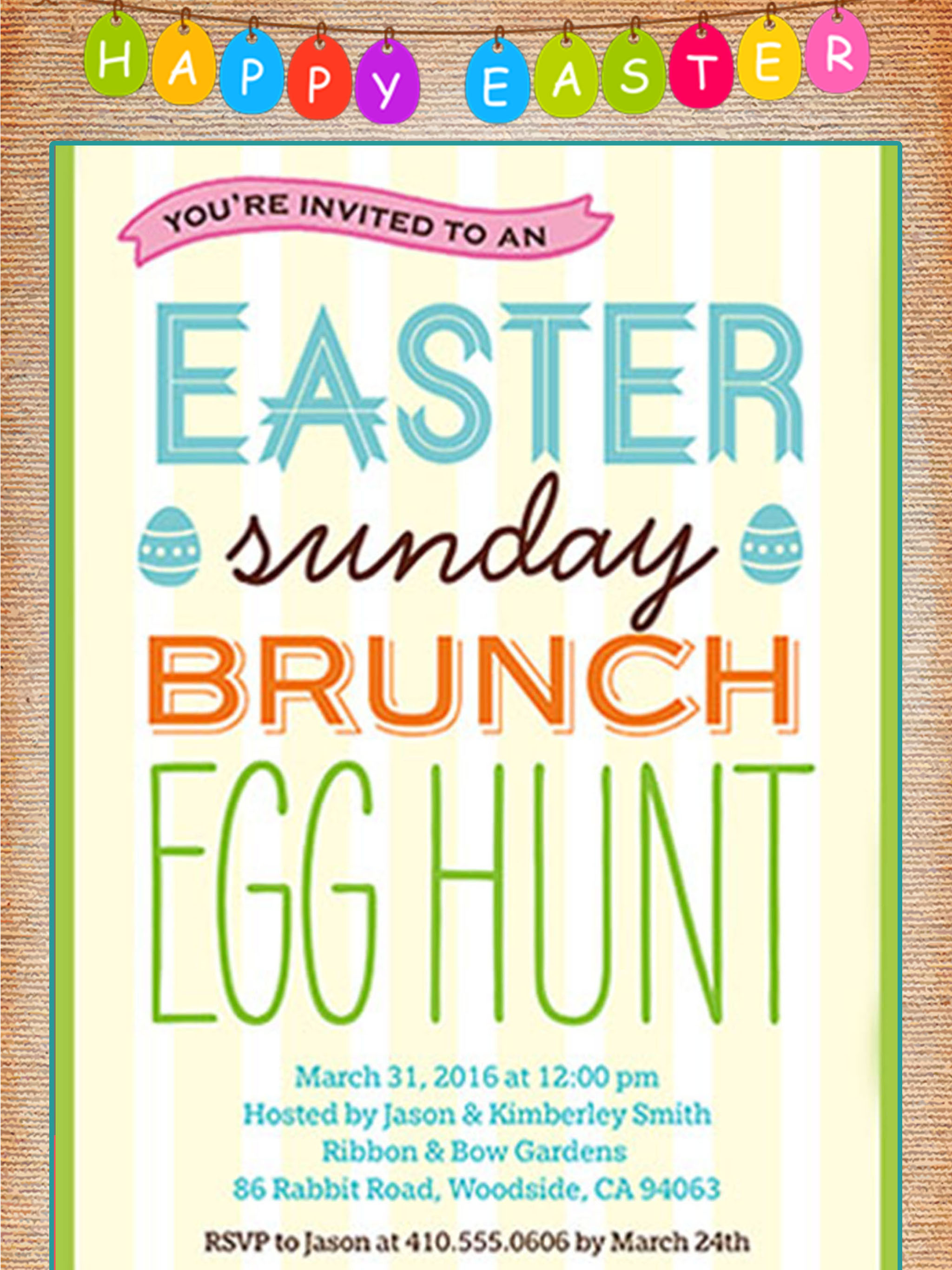 Easter Invitation Card Wishes screenshot 8