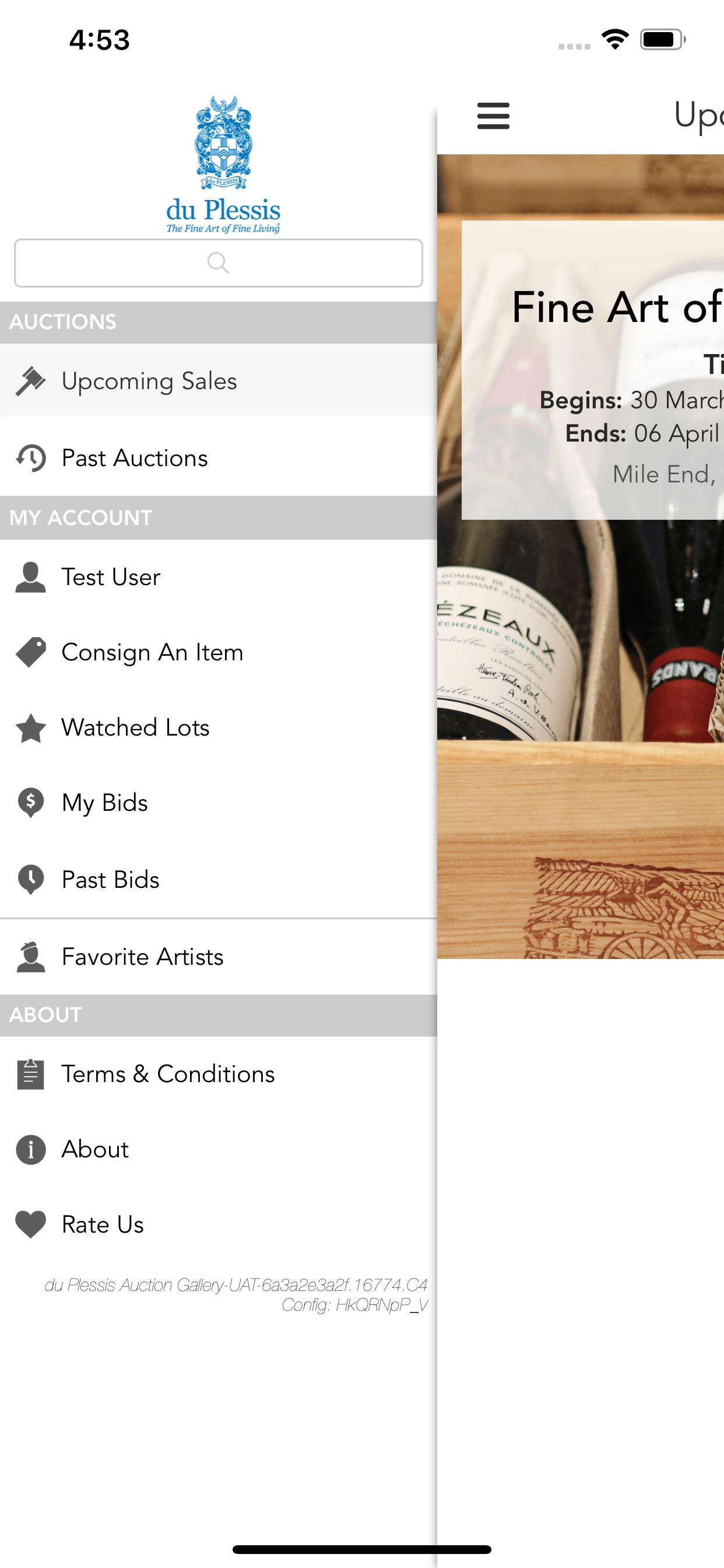 du Plessis Bid Live screenshot 6