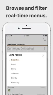 dine on campus iphone screenshot 2