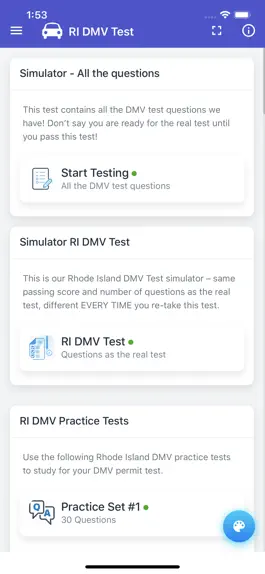Game screenshot Rhode Island DMV Permit Test hack