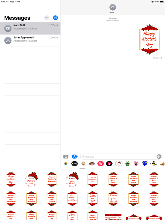 Screenshot #4 pour Happy Mother's Day - Stickers!