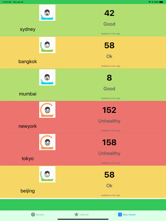Track Air Quality - PM2.5 iPad screenshot 6 - Health & Fitness app
