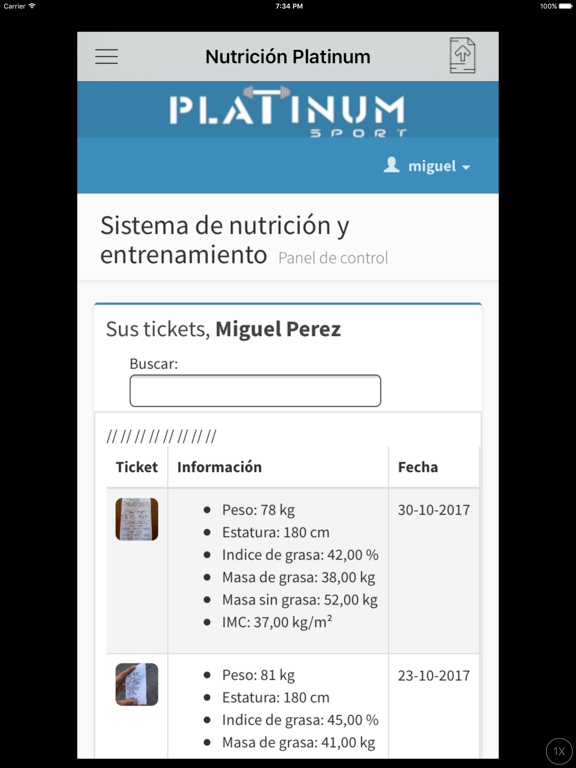 Screenshot #5 pour Nutrición Platinum