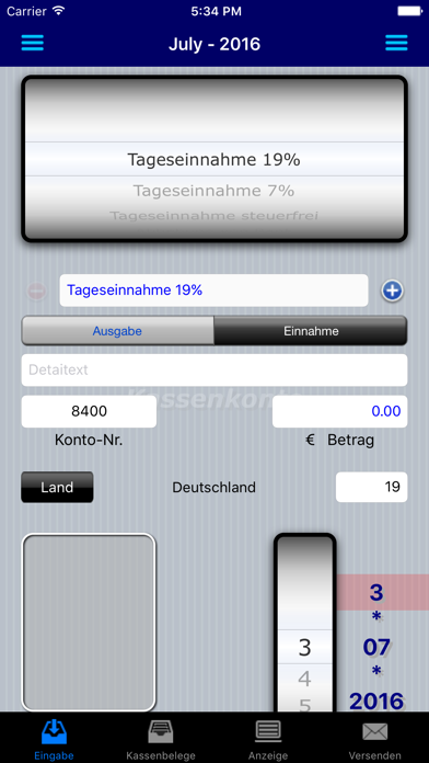 Kassenbuch-PRO Screenshot