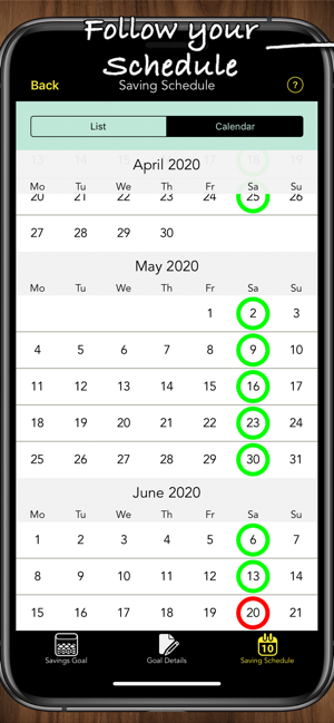 ‎Savings Goals Pro Screenshot