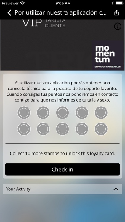 Momentum espacios saludables