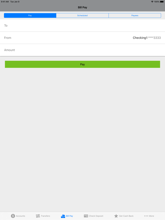 Cy-Fair FCU Mobile Banking iPad screenshot 5 - Finance app