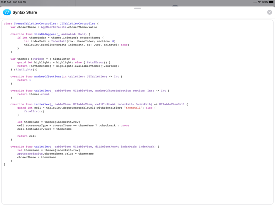 Syntax Share iPad screenshot 5 - Productivity app