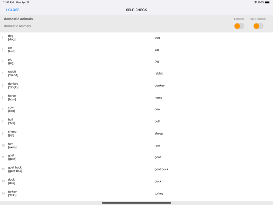 Learn American English words iPad screenshot 7 - Education app