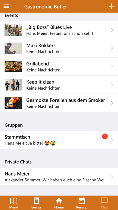 Gastronomie Butler Screenshot