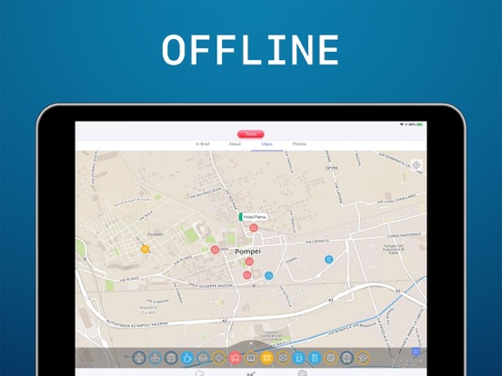 Pompeii Travel Guide . iPad screenshot 4 - Navigation app