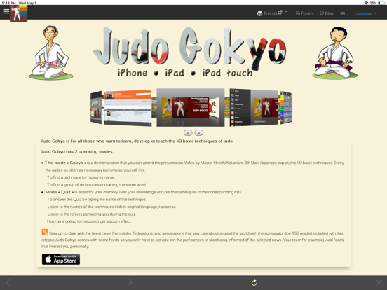 Judo Gokyo Lite iPad screenshot 9 - Sports app