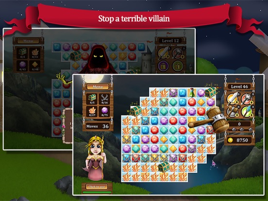 Age of Heroes TB - Match3 iPad screenshot