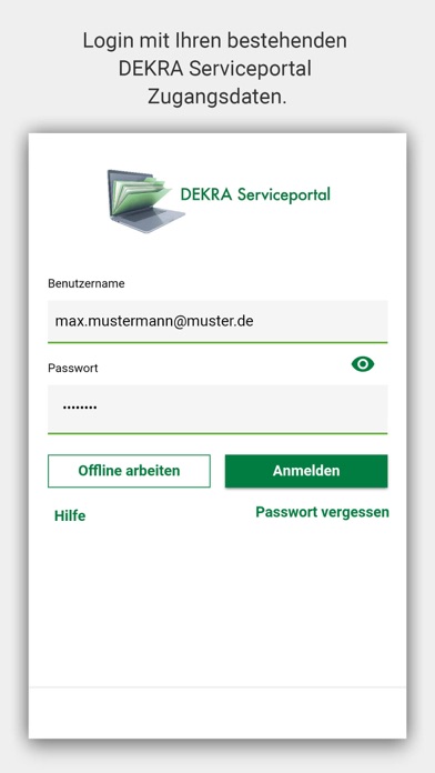 Screenshot #1 pour DEKRA Serviceportal