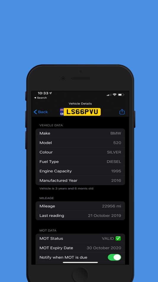#5. MOT History UK (iOS) 由: Shaffex Limited
