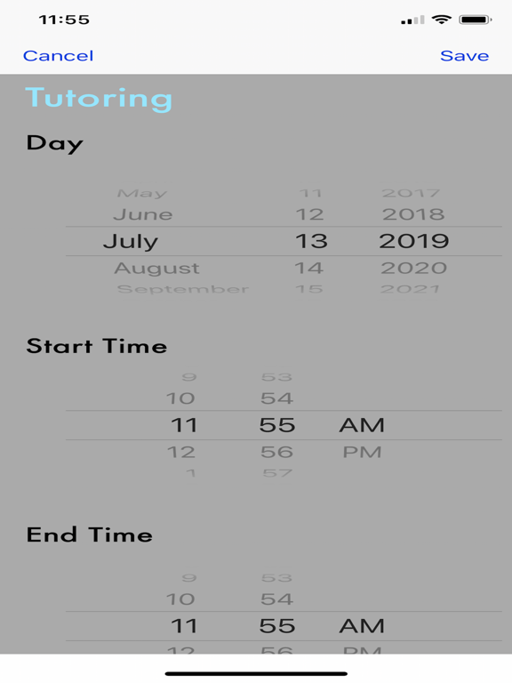 Activity Aid iPad screenshot 5 - Productivity app
