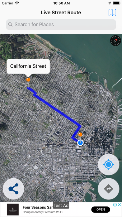 Live Street Route Map Screenshot