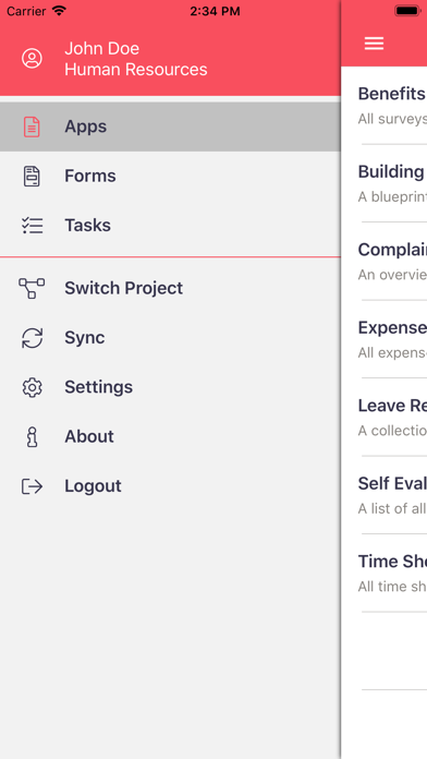 K2 Business Apps screenshot