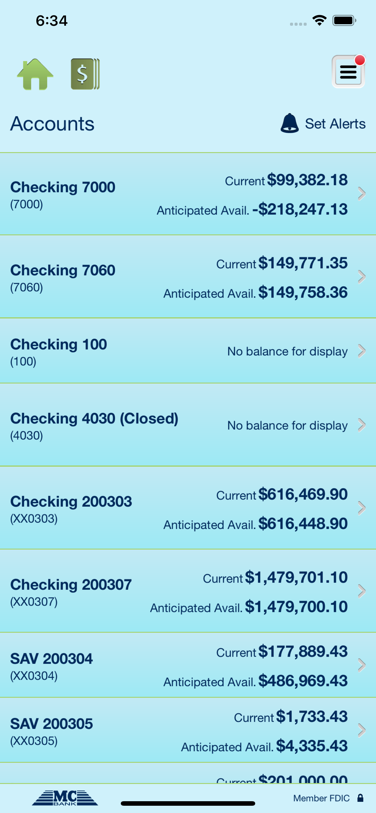M C Bank Mobile Business screenshot 4