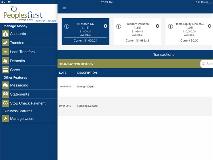 PFSB Business for iPad