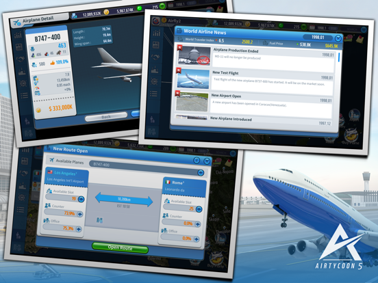 AirTycoon 5 iPad app afbeelding 4