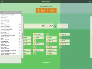 Sums and Words screenshot #2 for iPad