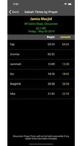 Game screenshot Gloucester Prayer Times hack