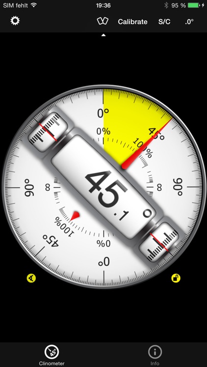 Clinometer + bubble level
