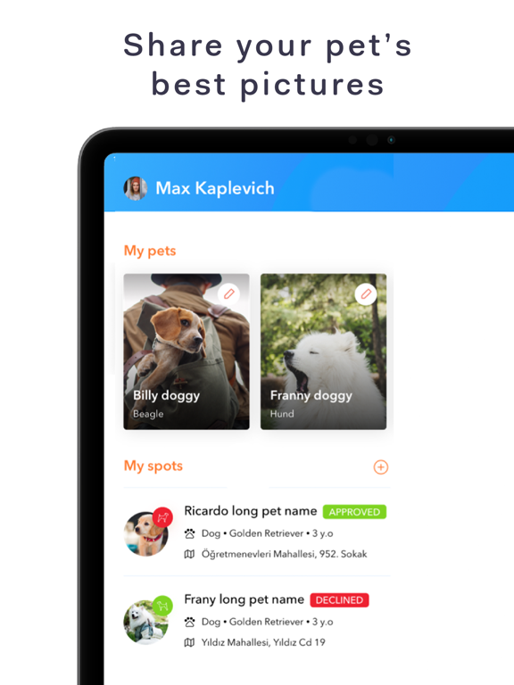 SpotPet – for Cat & Dog Owners iPad screenshot 4 - Navigation app