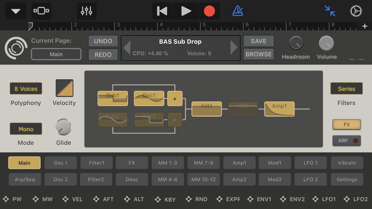 SynthMaster One for iPhone