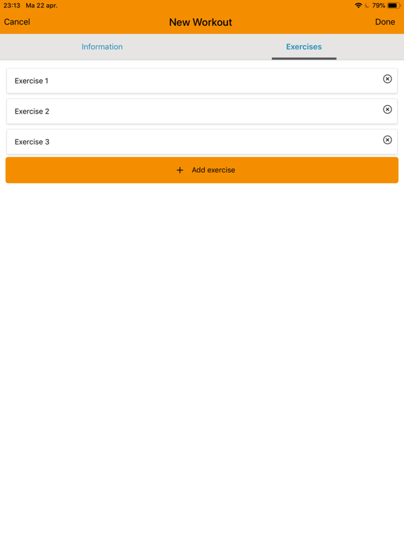 GetFit Planner iPad screenshot