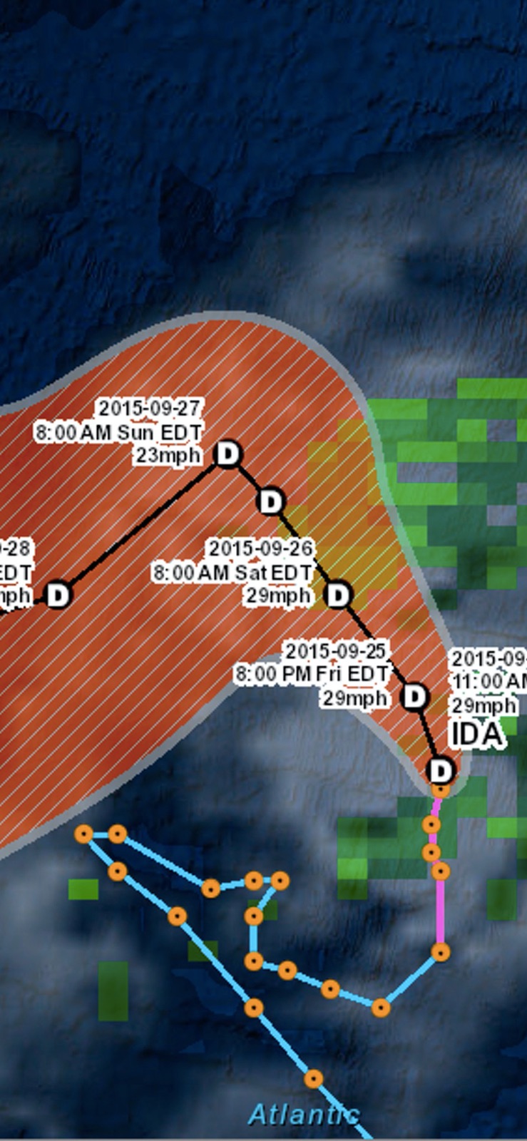 OBX Hurricane Tracker iphone screenshot 7