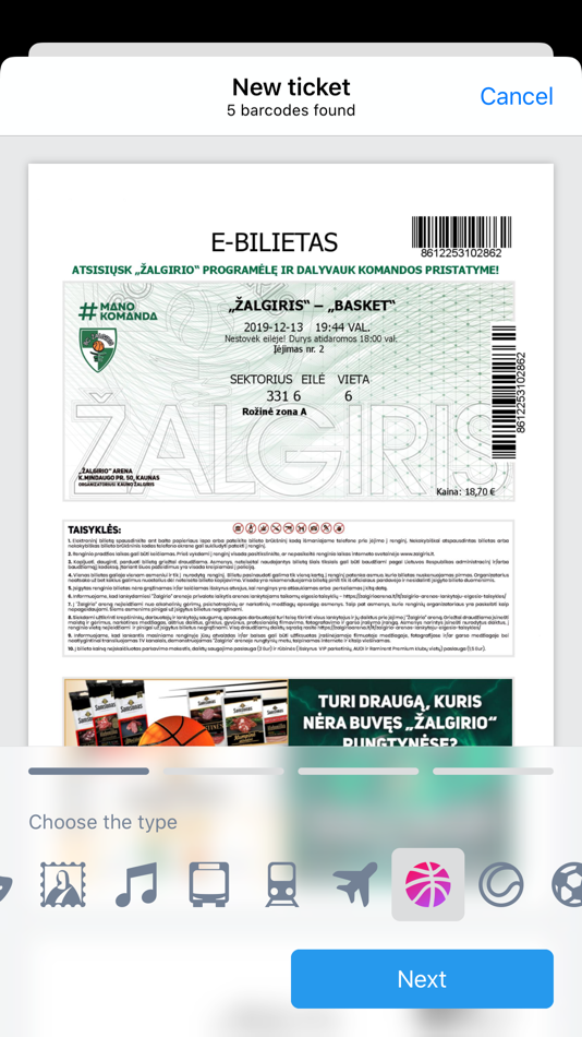 #4. Ticket Holder (iOS) By: Edvinas Bartkus