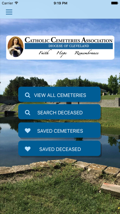 Catholic Cemeteries Cleveland Screenshot