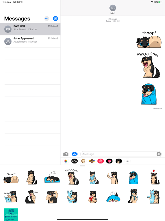 Screenshot #4 for Angel The Husky Stickers