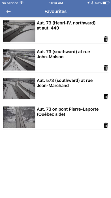 Québec 511 Screenshot