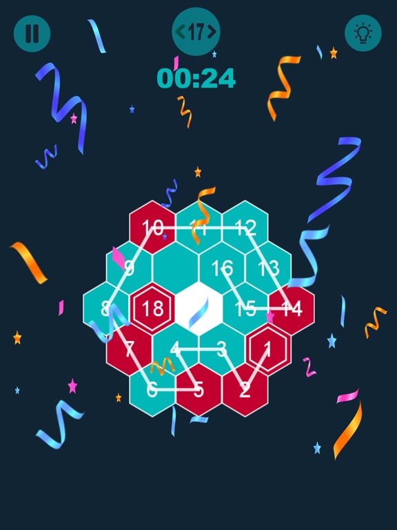 Connect number series : hidoku iPad screenshot 5 - Games app