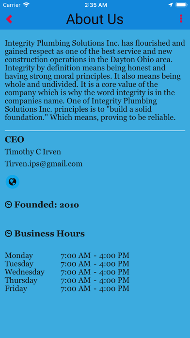 Integrity Plumbing Solutions Screenshot