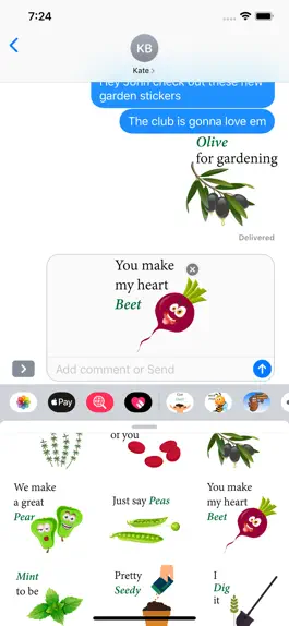 Game screenshot Garden Puns Sticker Pack mod apk