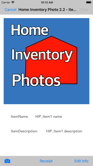 Home Inventory Photos Screenshot