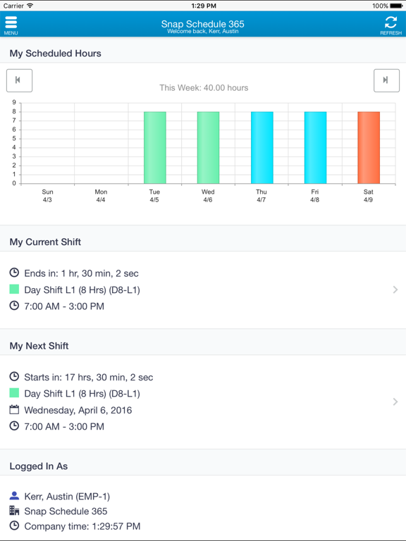 Screenshot #4 pour Snap Schedule 365 Employee