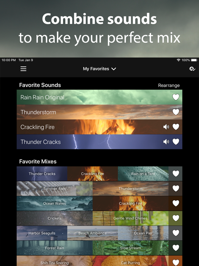 Rain Rain Sleep Sounds Screenshot