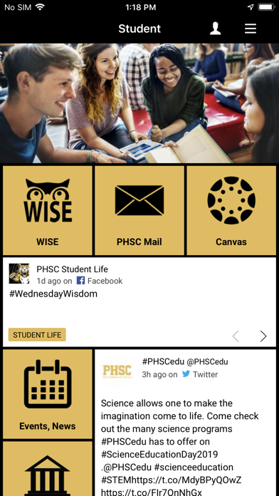 Screenshot 1 of PHSC Mobile App