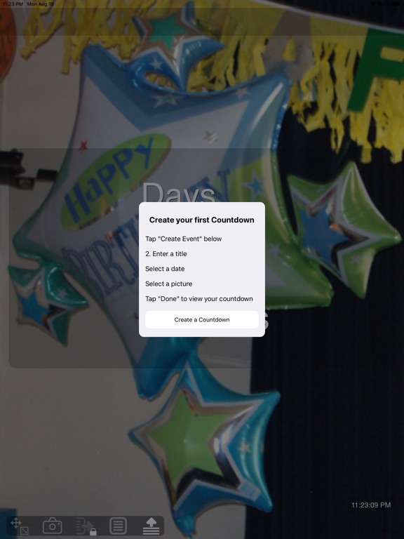 Countdown to an Event iPad screenshot 6 - Utilities app